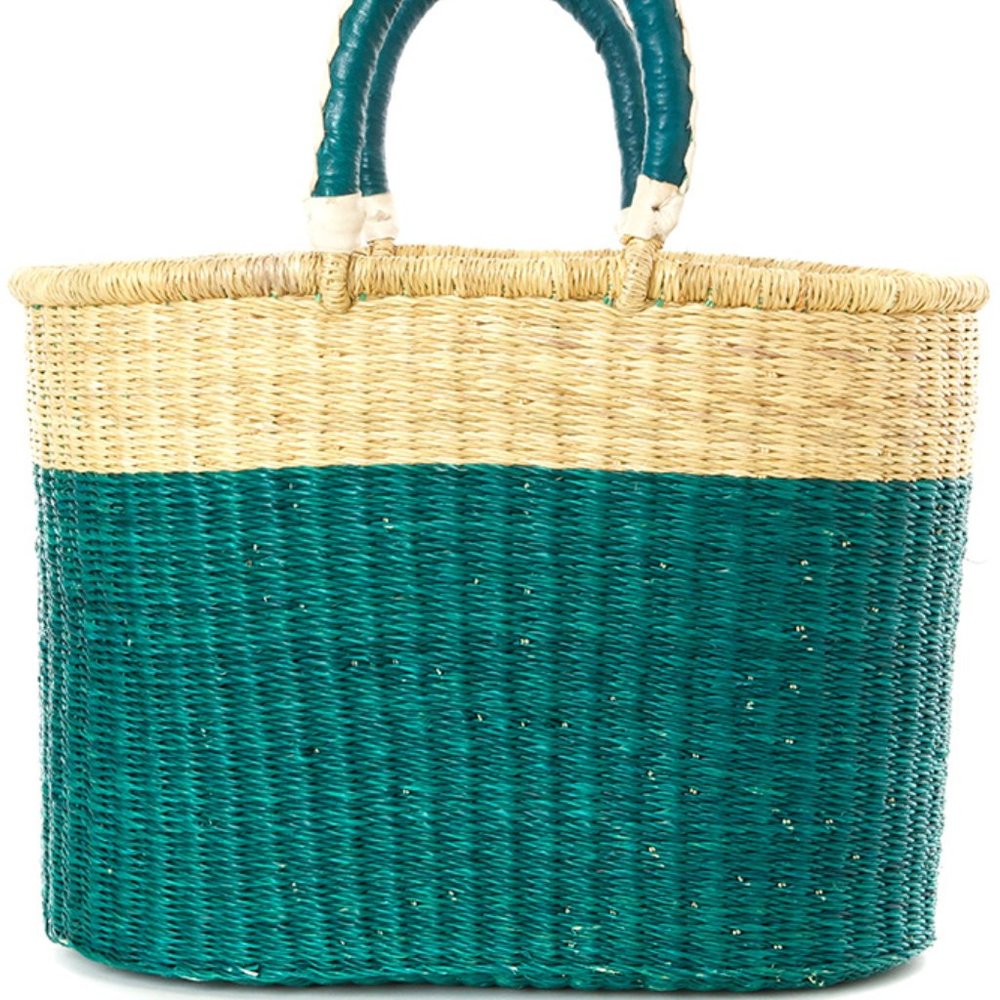 Color Block Bolga Shopper - Curaçao